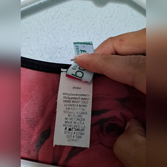 Red Roses Floral Mesh Dress - Picture 4 of 7